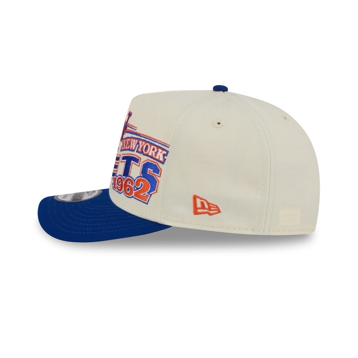 New York Mets Chrome White Classic 9FIFTY A-Frame Snapback Hat