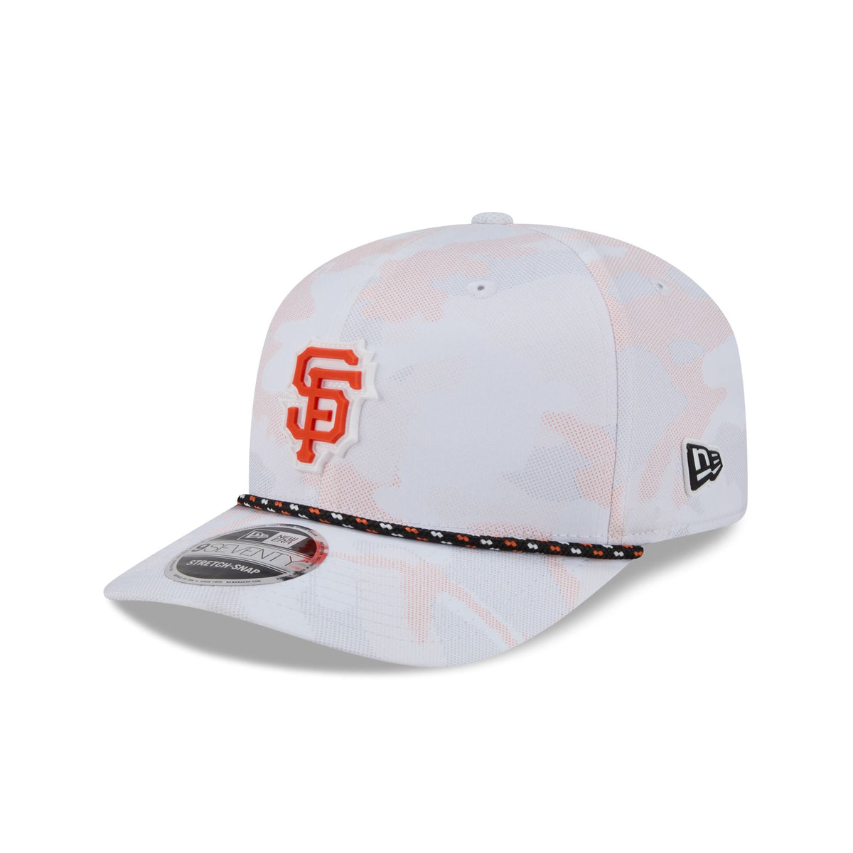 San Francisco Giants White Camo Performance Rope 9SEVENTY Stretch-Snap Hat