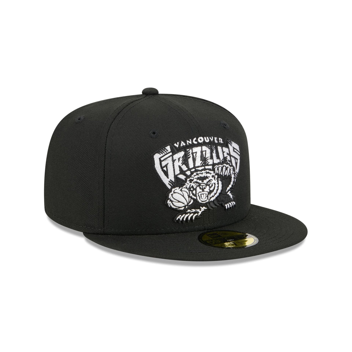 Vancouver Grizzlies 1995-2001 Hardwood Classics Black 59FIFTY Fitted Hat