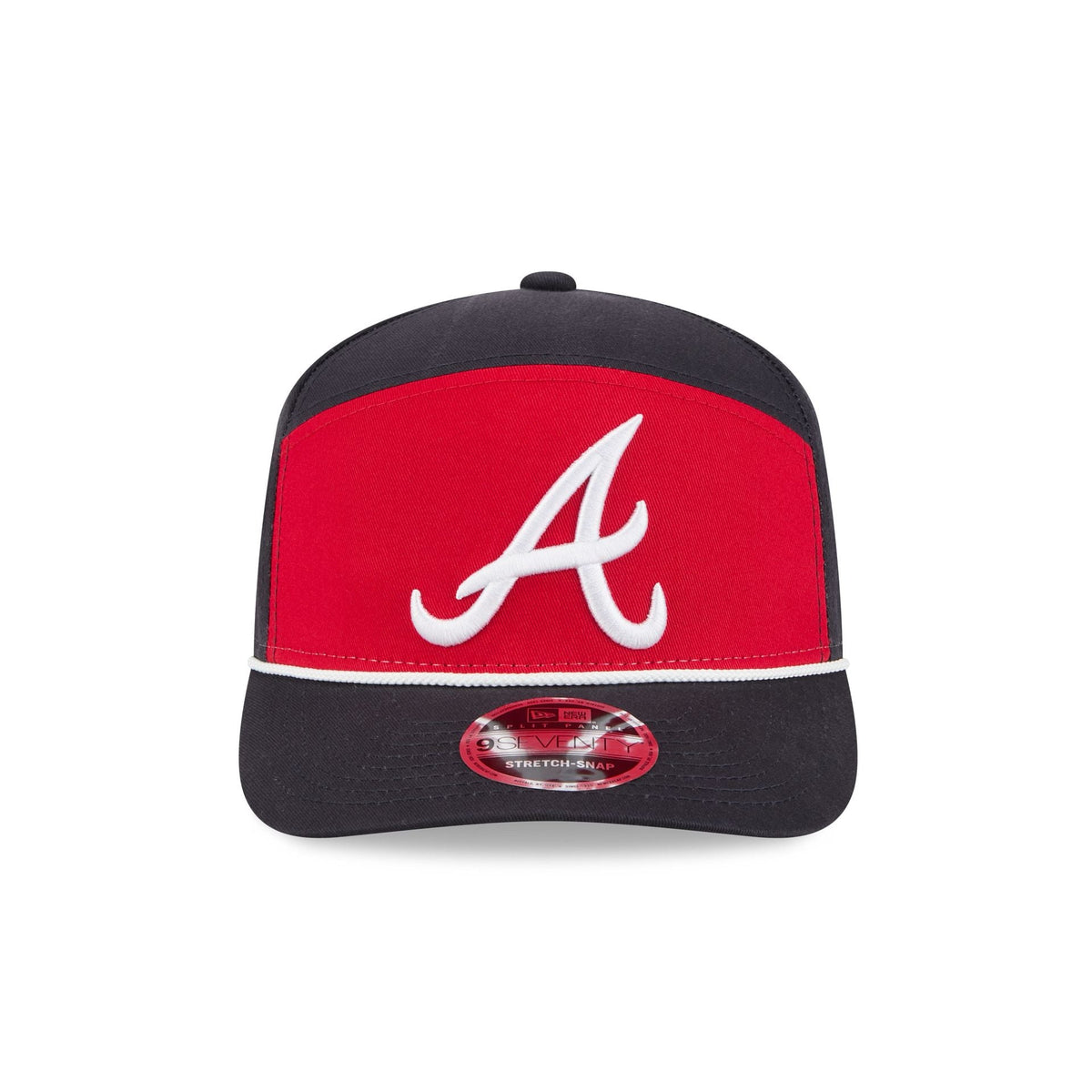 Atlanta Braves Split Panel 9SEVENTY Stretch-Snap Hat