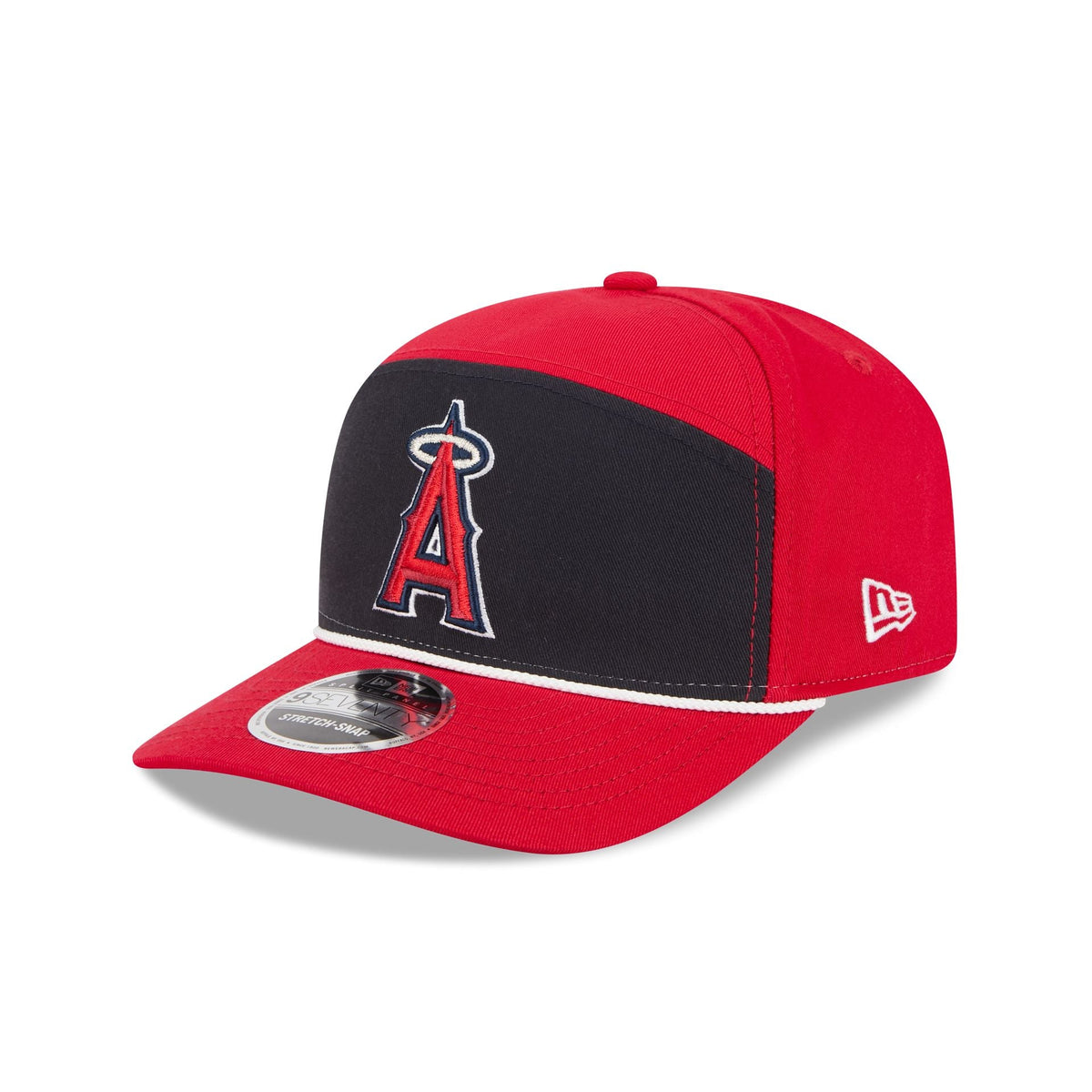 Los Angeles Angels Split Panel 9SEVENTY Stretch-Snap Hat