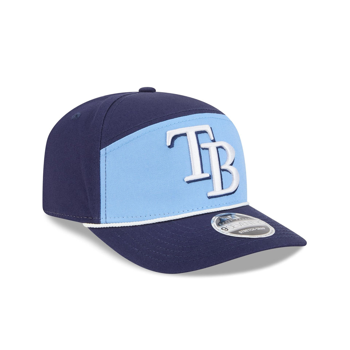 Tampa Bay Rays Split Panel 9SEVENTY Stretch-Snap Hat