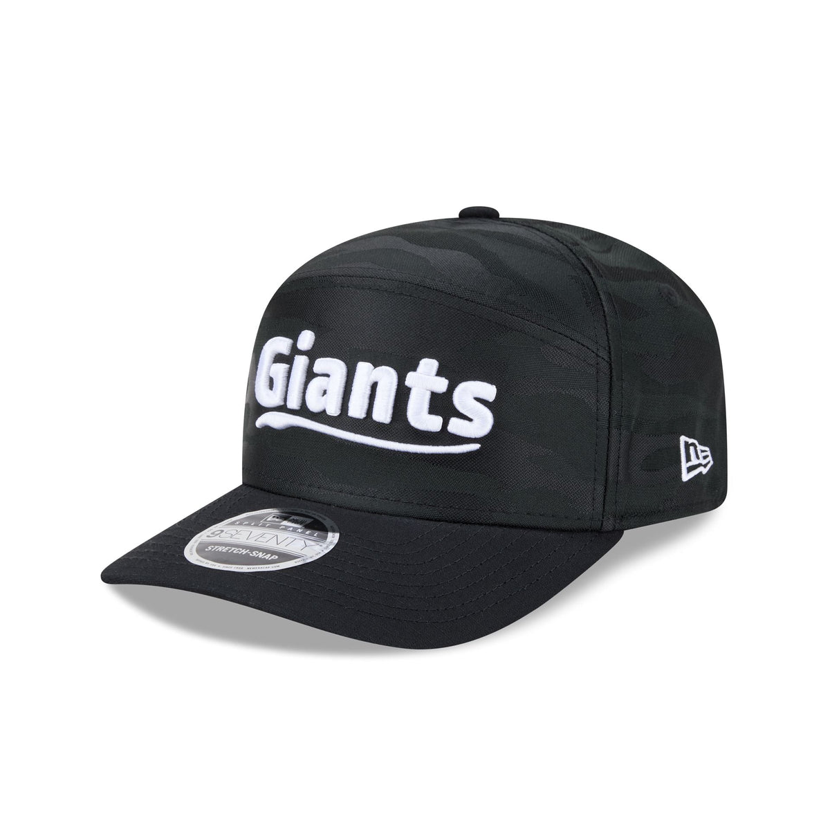 San Francisco Giants Black Camo Split Panel 9SEVENTY Stretch-Snap Hat