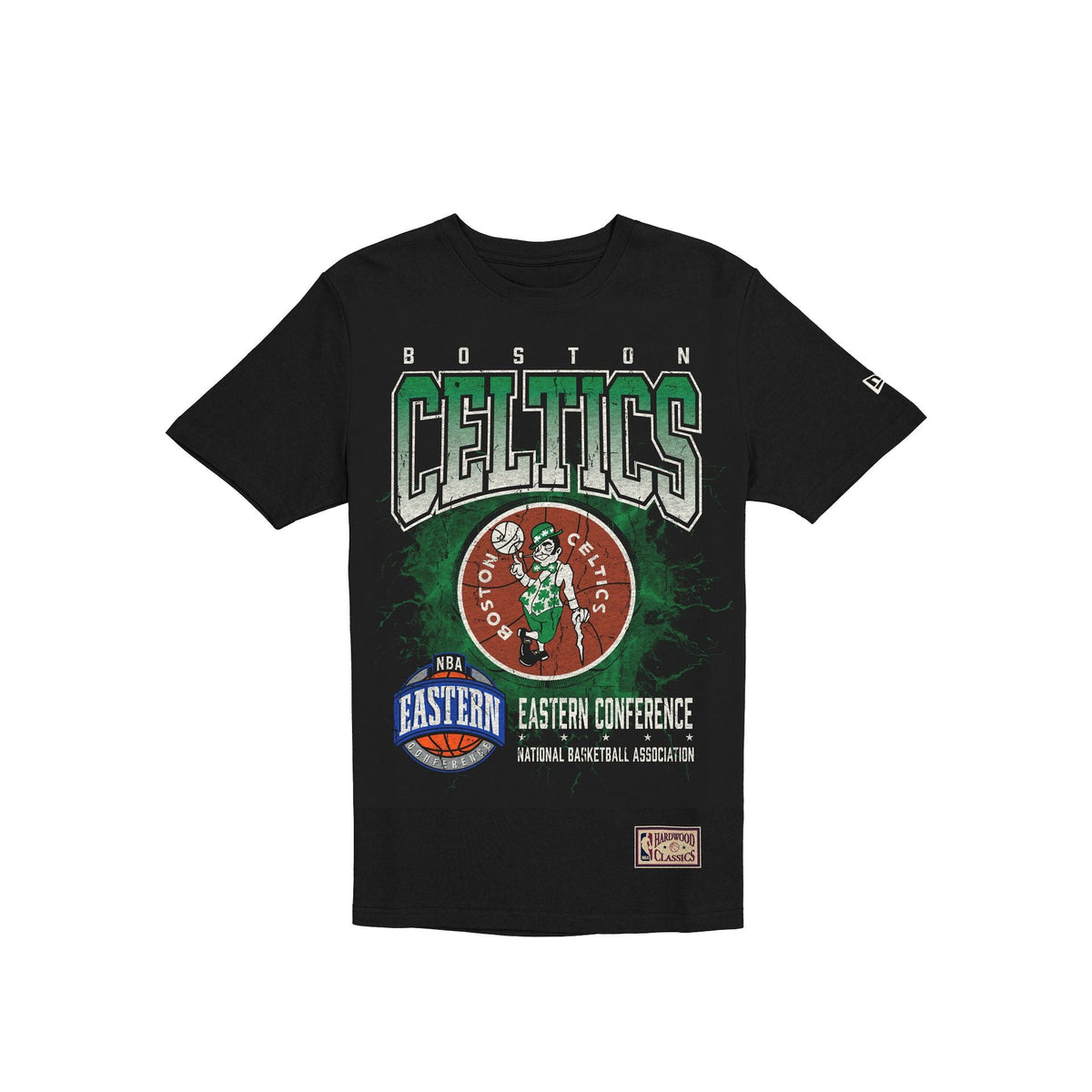 Boston Celtics 1968-1977 Hardwood Classics Black T-Shirt