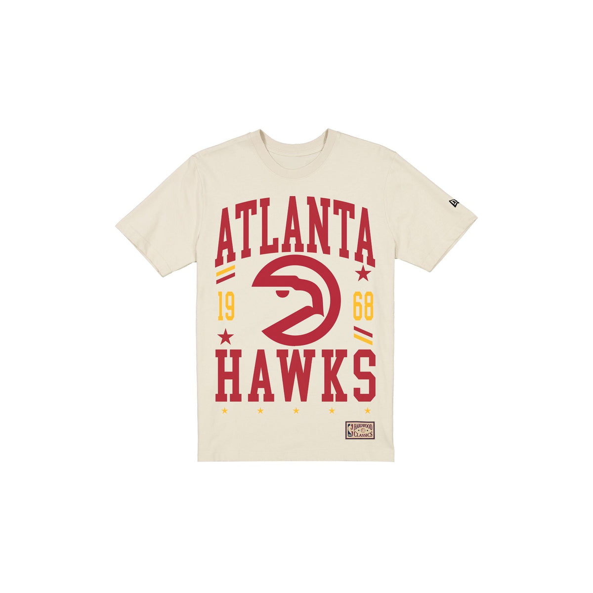 Atlanta Hawks 1972-1995 Hardwood Classics Chrome White T-Shirt