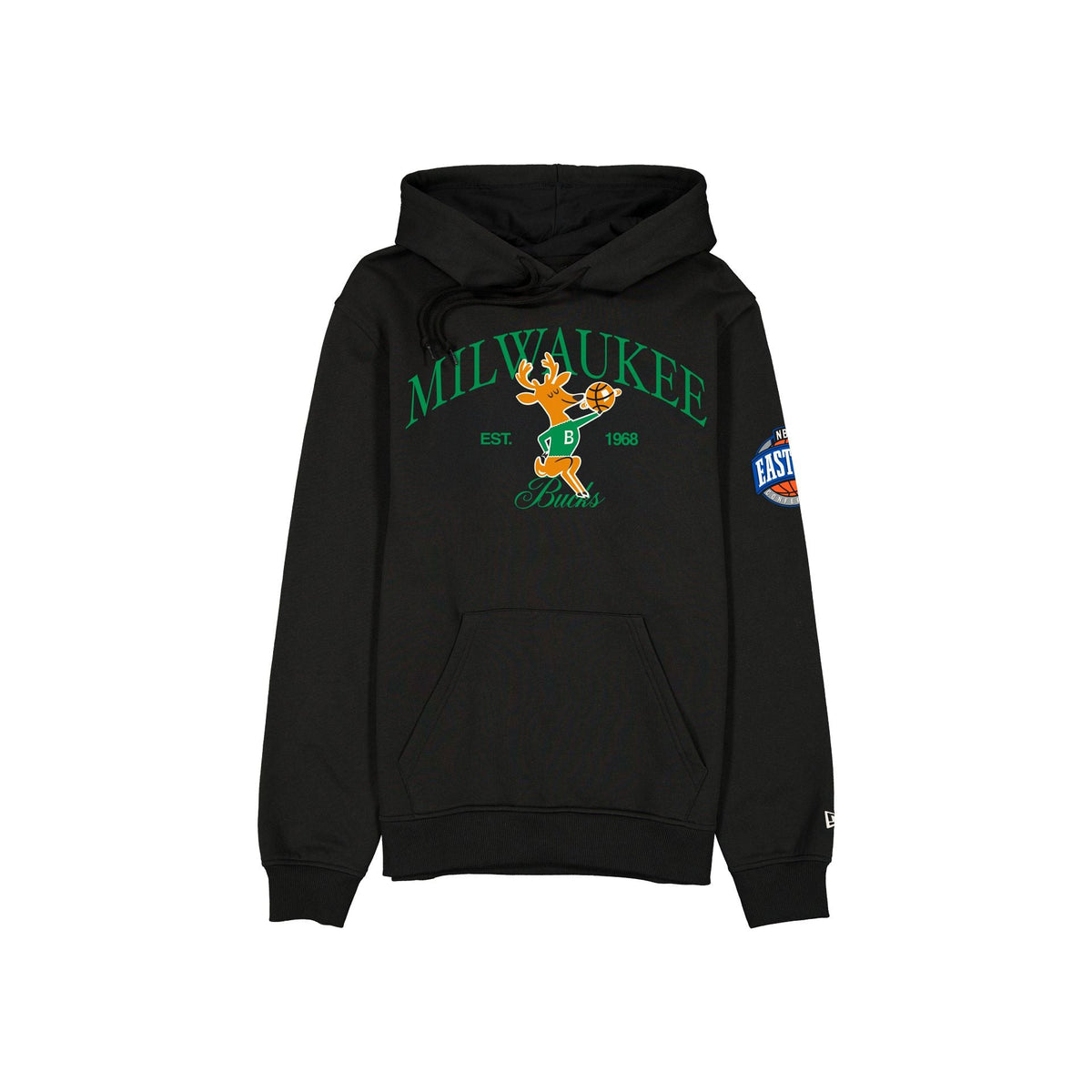 Milwaukee Bucks 1968-1992 Hardwood Classics Black Hoodie