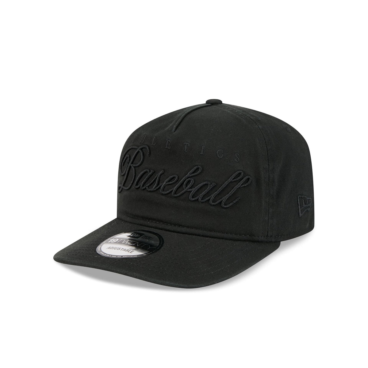 Athletics All Black Scripted 19TWENTY Adjustable Hat