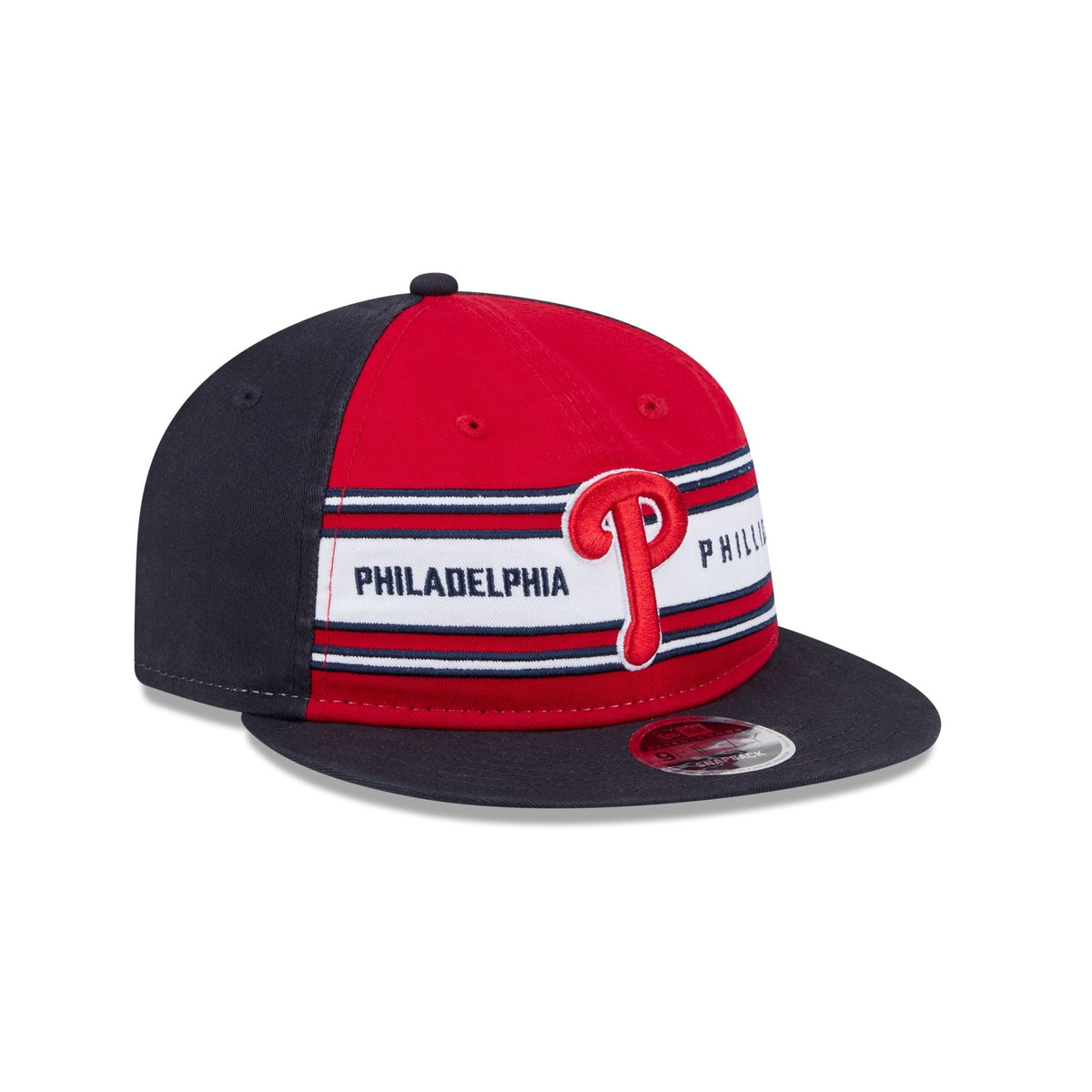 Philadelphia Phillies Team Stripes Retro Crown 9FIFTY Snapback Hat