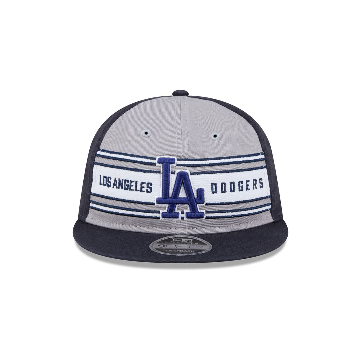 Los Angeles Dodgers Team Stripes Retro Crown 9FIFTY Snapback Hat
