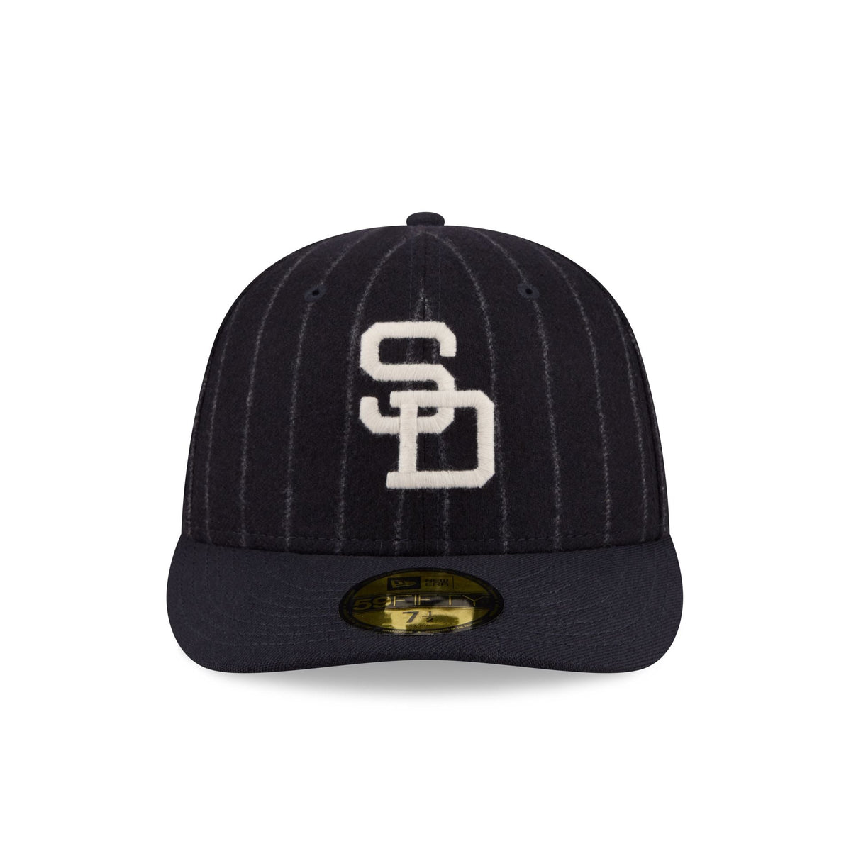 San Diego Padres Pinstripe Merino & Cashmere Moon 59FIFTY Fitted Hat
