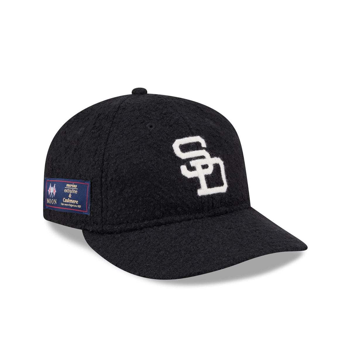 San Diego Padres Navy Merino & Cashmere Moon Retro Crown 9FIFTY Adjustable Hat
