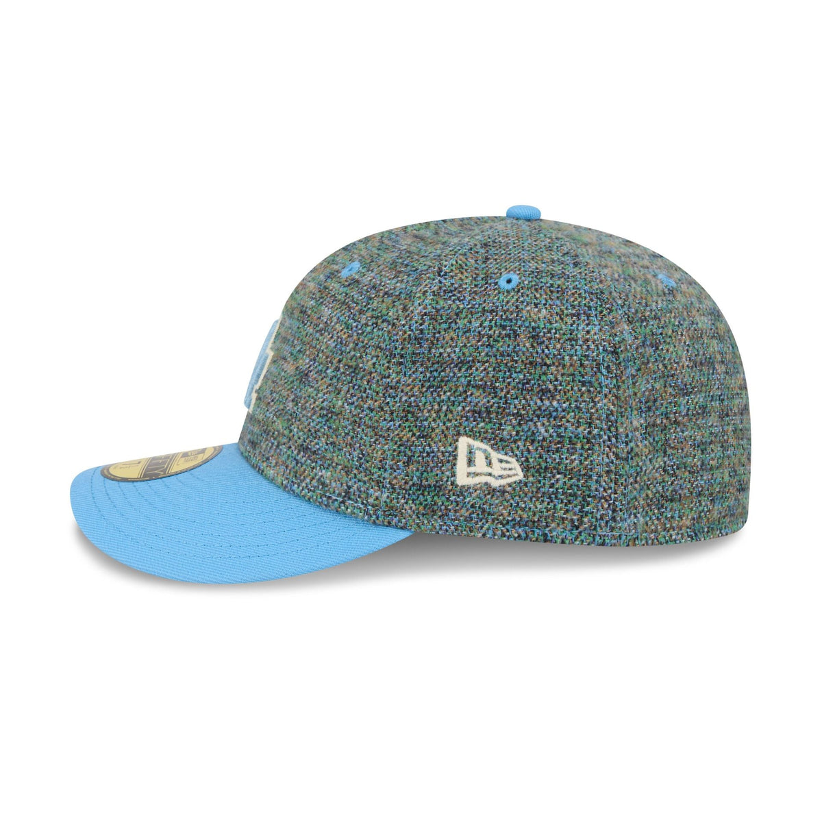 Los Angeles Dodgers Three Looms Tweedy Cotton Radiant Blue 59FIFTY Fitted Hat