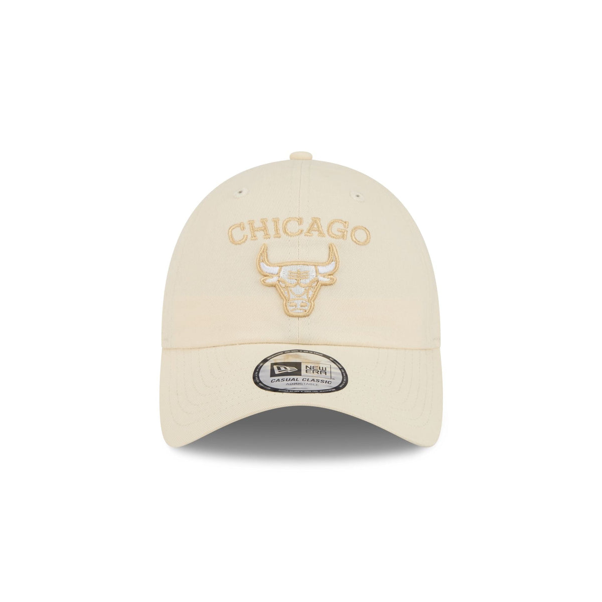 Chicago Bulls Team Logo Cream Casual Classic Adjustable Hat