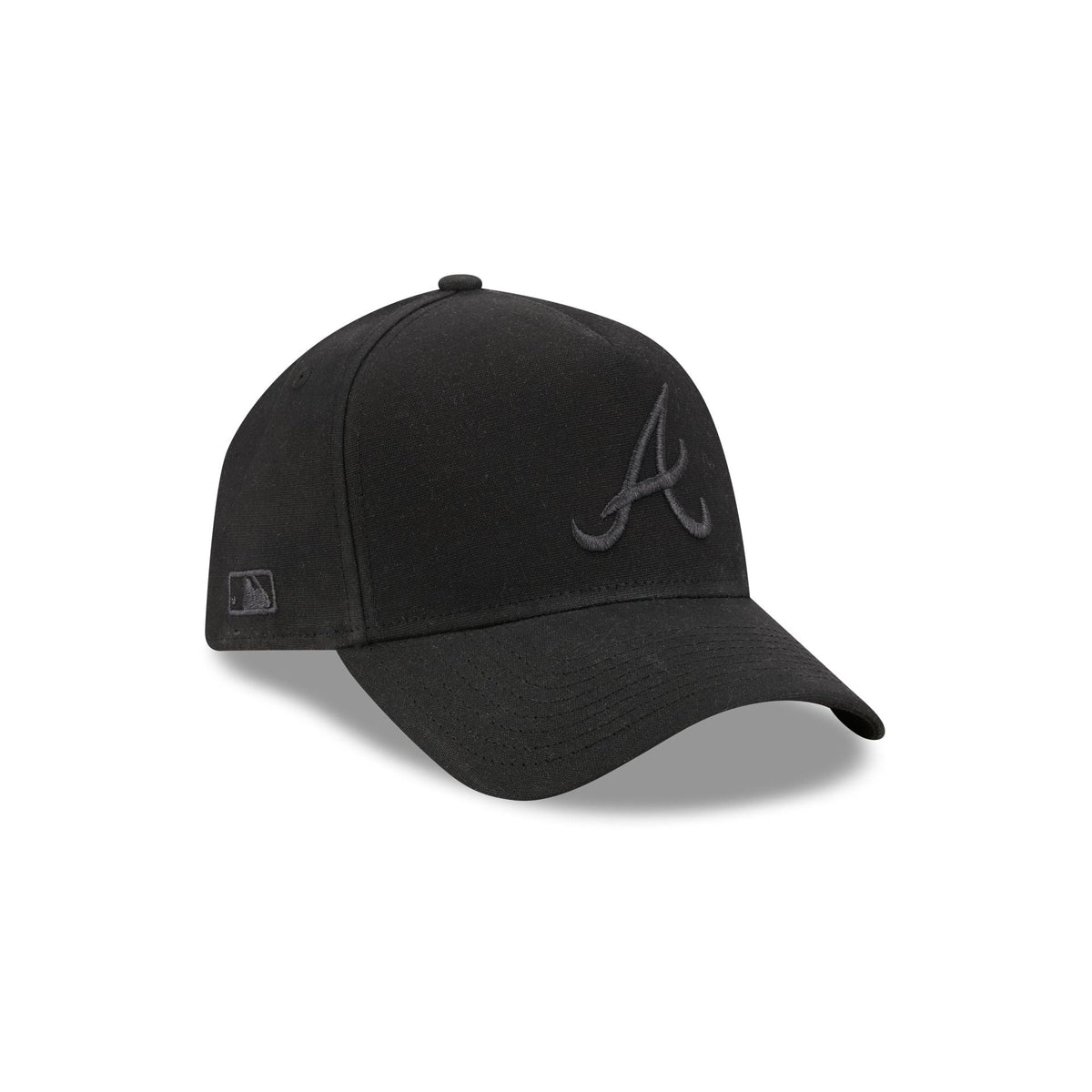 Atlanta Braves Waxed Canvas Black 59FORTY A-Frame Fitted Hat