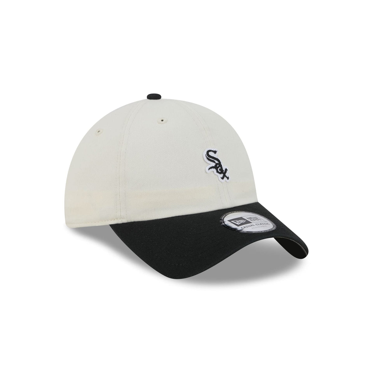 Chicago White Sox Mini Logo Chrome White Casual Classic Adjustable Hat