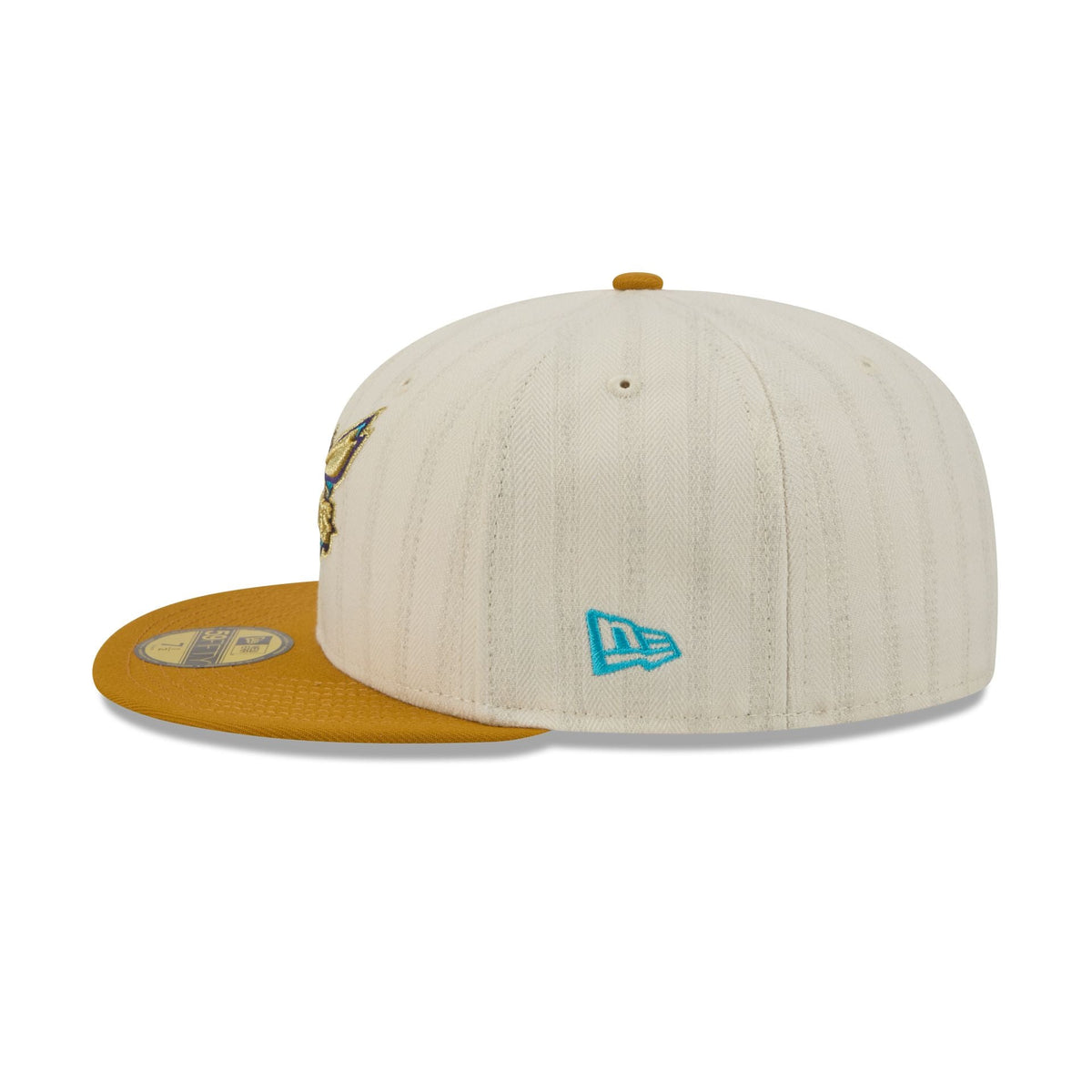 Charlotte Hornets Chrome Herringbone 59FIFTY Fitted Hat