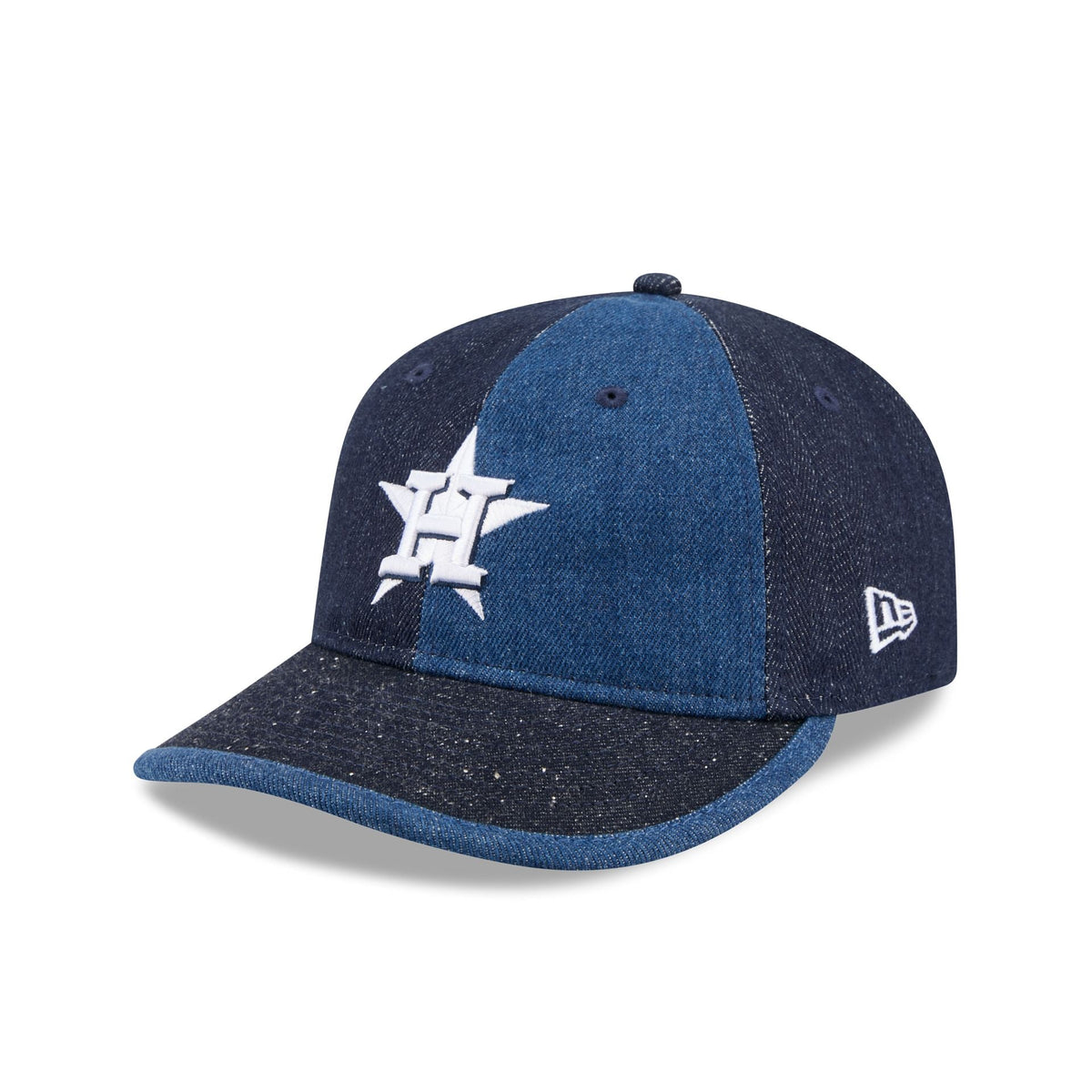 Houston Astros Multi-Panel Denim Retro Crown 59FIFTY Fitted Hat