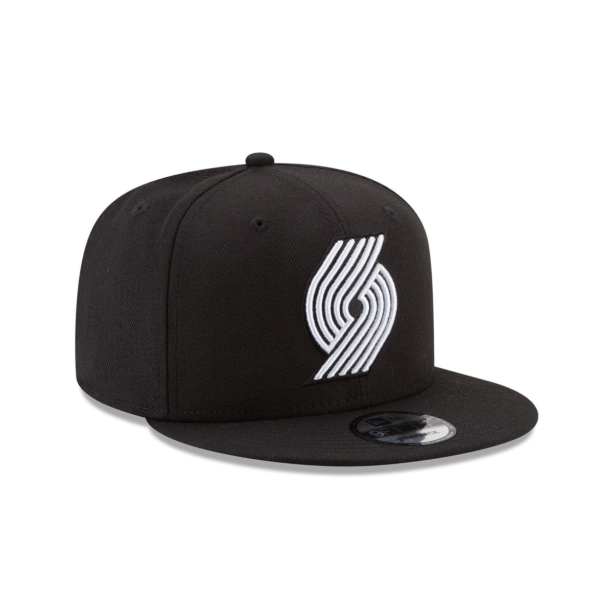 Portland Trail Blazers Basic Black & White 9FIFTY Snapback Hat