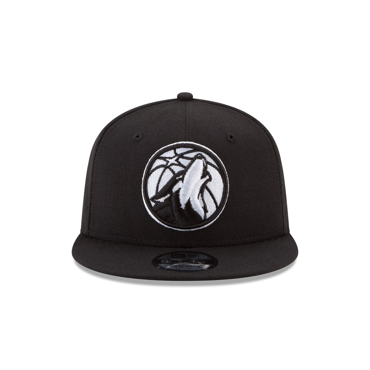 Minnesota Timberwolves Basic Black & White 9FIFTY Snapback Hat