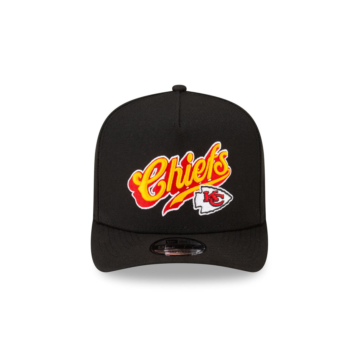 Born x Raised x Kansas City Chiefs Script Black 9FIFTY A-Frame Snapback Hat