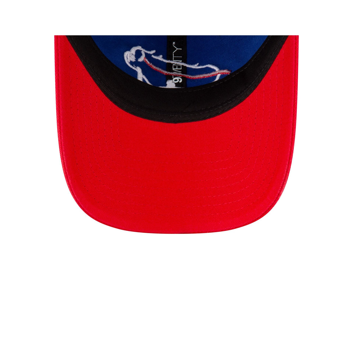Buffalo Bills Billustration Red Visor 9TWENTY Adjustable Hat
