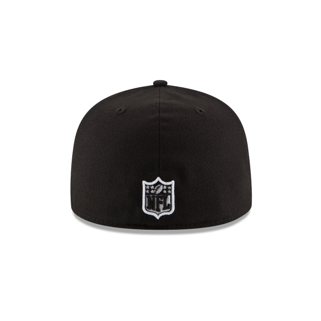 Green Bay Packers Black & White 59FIFTY Fitted Hat
