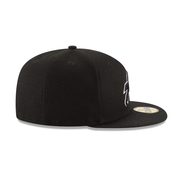 Buffalo Bills Black & White 59FIFTY Fitted Hat