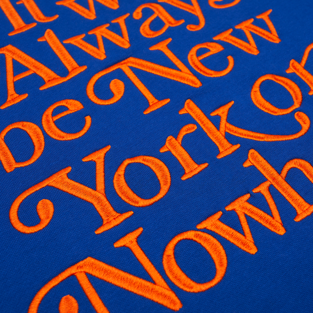 New York or Nowhere x New York Mets Light Royal Motto Hoodie