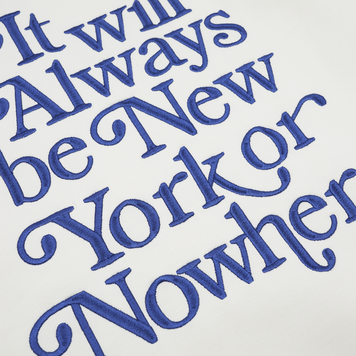 New York or Nowhere x New York Mets Chrome White Motto Hoodie