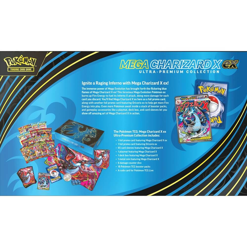 🔥2026 Christmas Gift🎄: Mega Charizard X ex Ultra-Premium Collection (UPC)