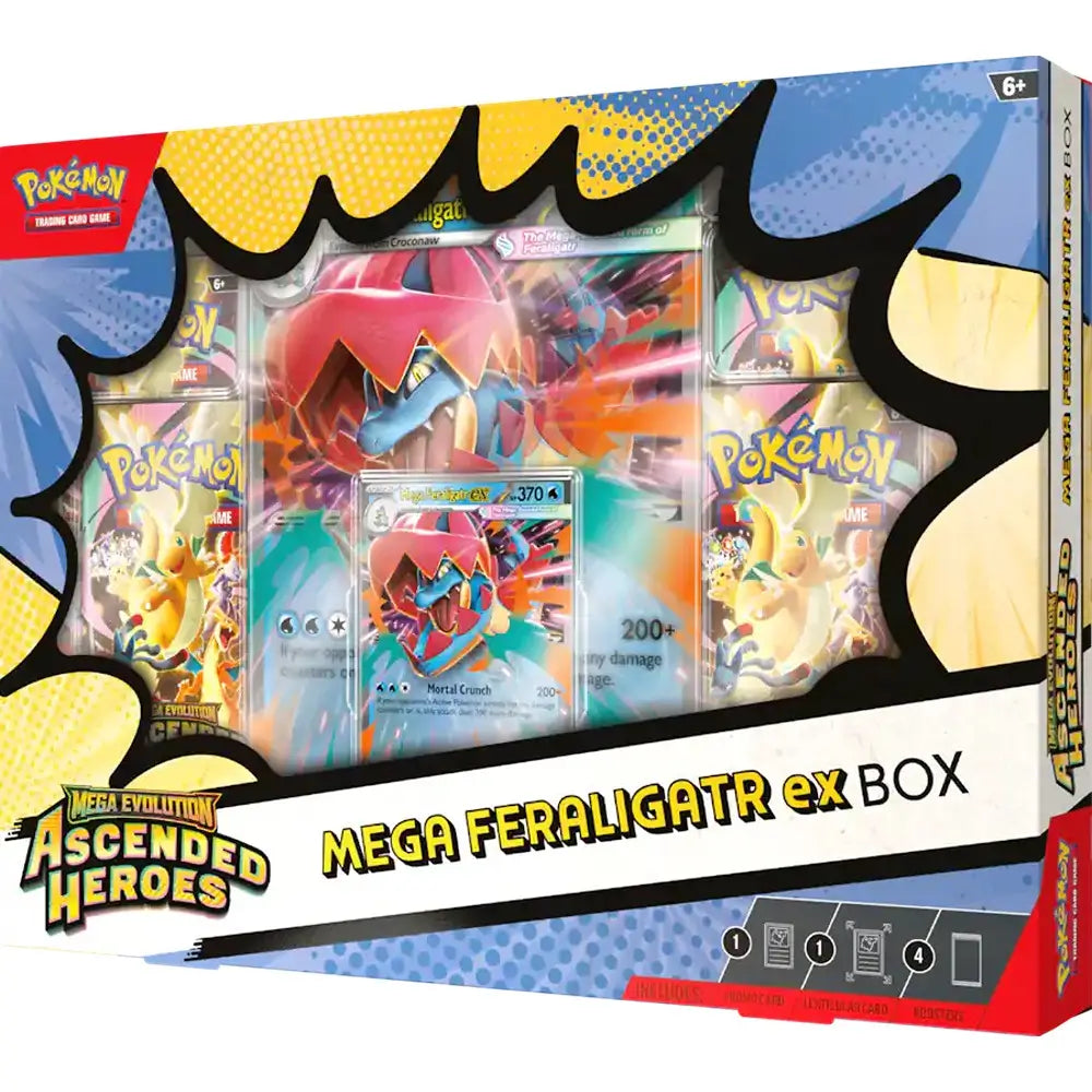 🔥2026 Christmas Gift🎄: Mega Evolution - Ascended Heroes Mega Feraligatr ex Box