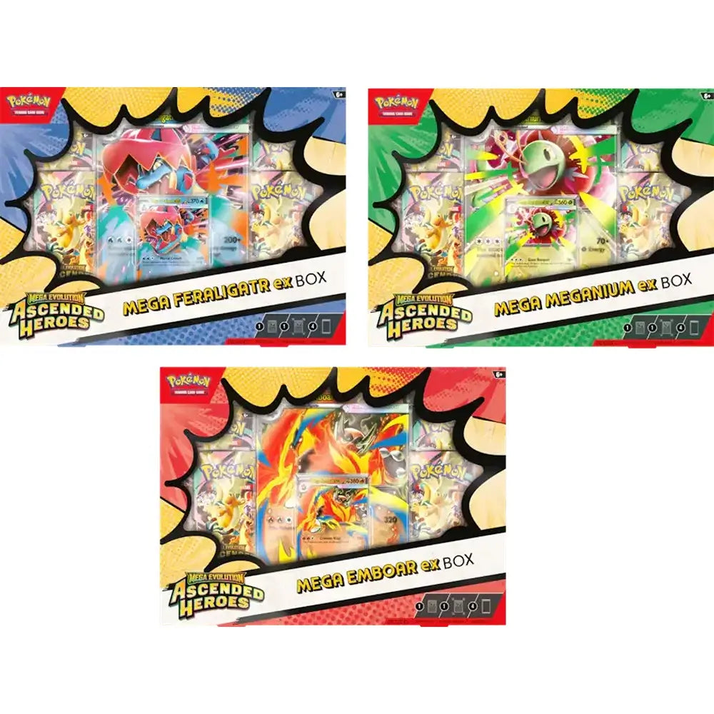 🔥2026 Christmas Gift🎄: Mega Evolution - Ascended Heroes Mega Feraligatr ex Box