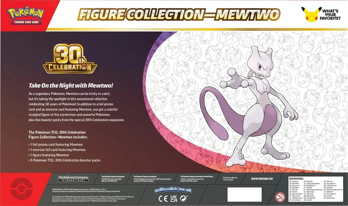 🔥2026 Christmas Gift🎄: 30th Celebration Figure Collection (Mewtwo) (Pre-Order)