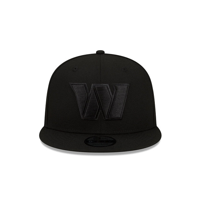 Washington Commanders Black On Black 9FIFTY Snapback Hat