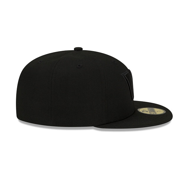 Washington Commanders Black On Black 59FIFTY Fitted Hat